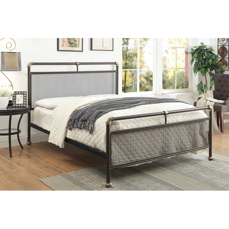 PePPer Metal Bed, 19cm Memory Foam, Kingsize (5')