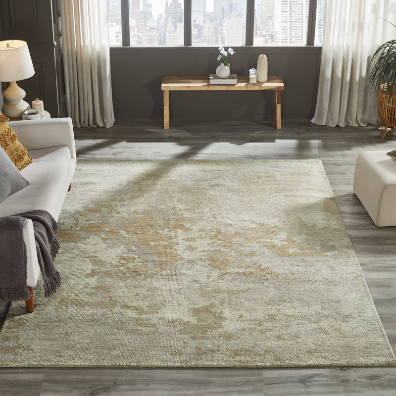 Toros Sand Drift Hand-Knotted Wool Area Rug, Rectangle 2' x 3'