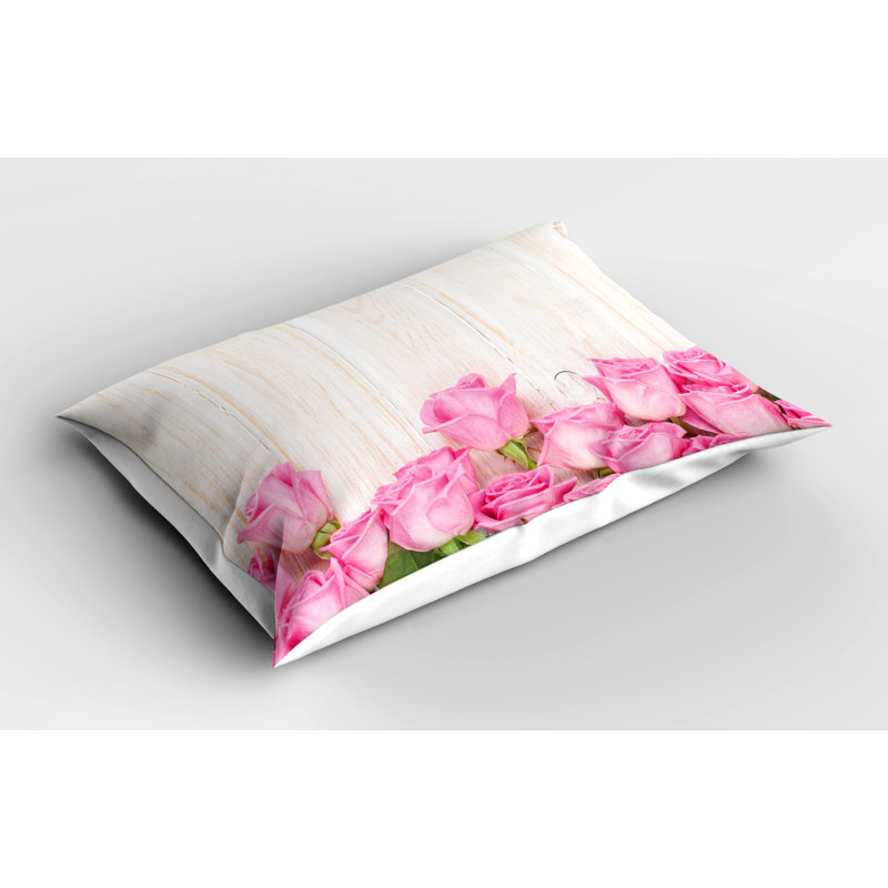 Flowers Polyester Floral Sham Set, Twin