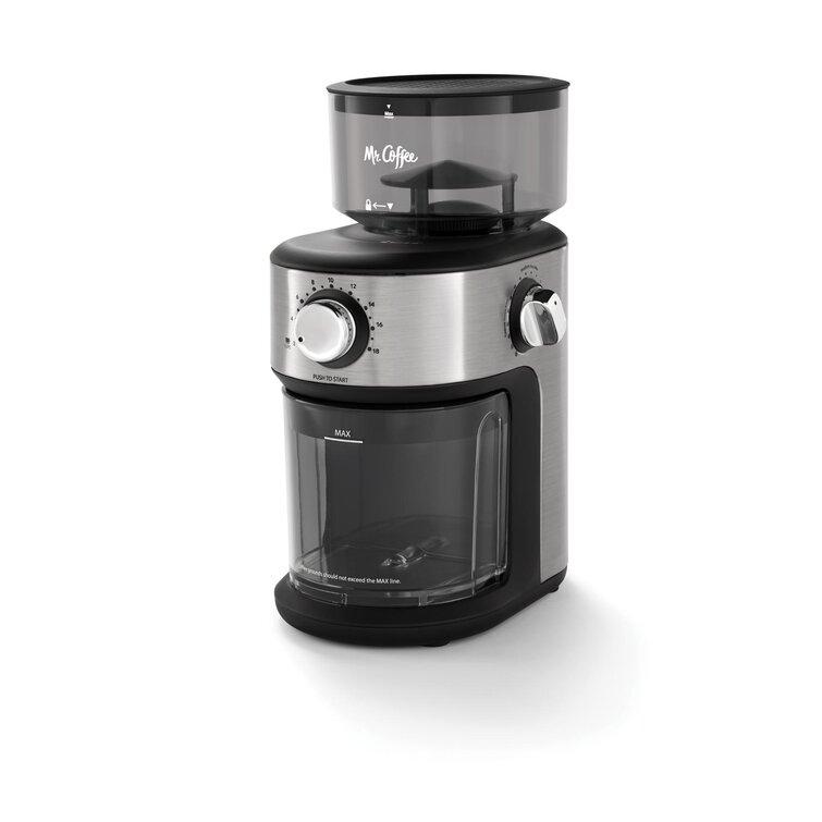 Mr. Coffee Cafe Grind 18 Cup Automatic Burr Grinder With Removable Bean  Hopper And Grind Chamber, Stainless Steel & Reviews