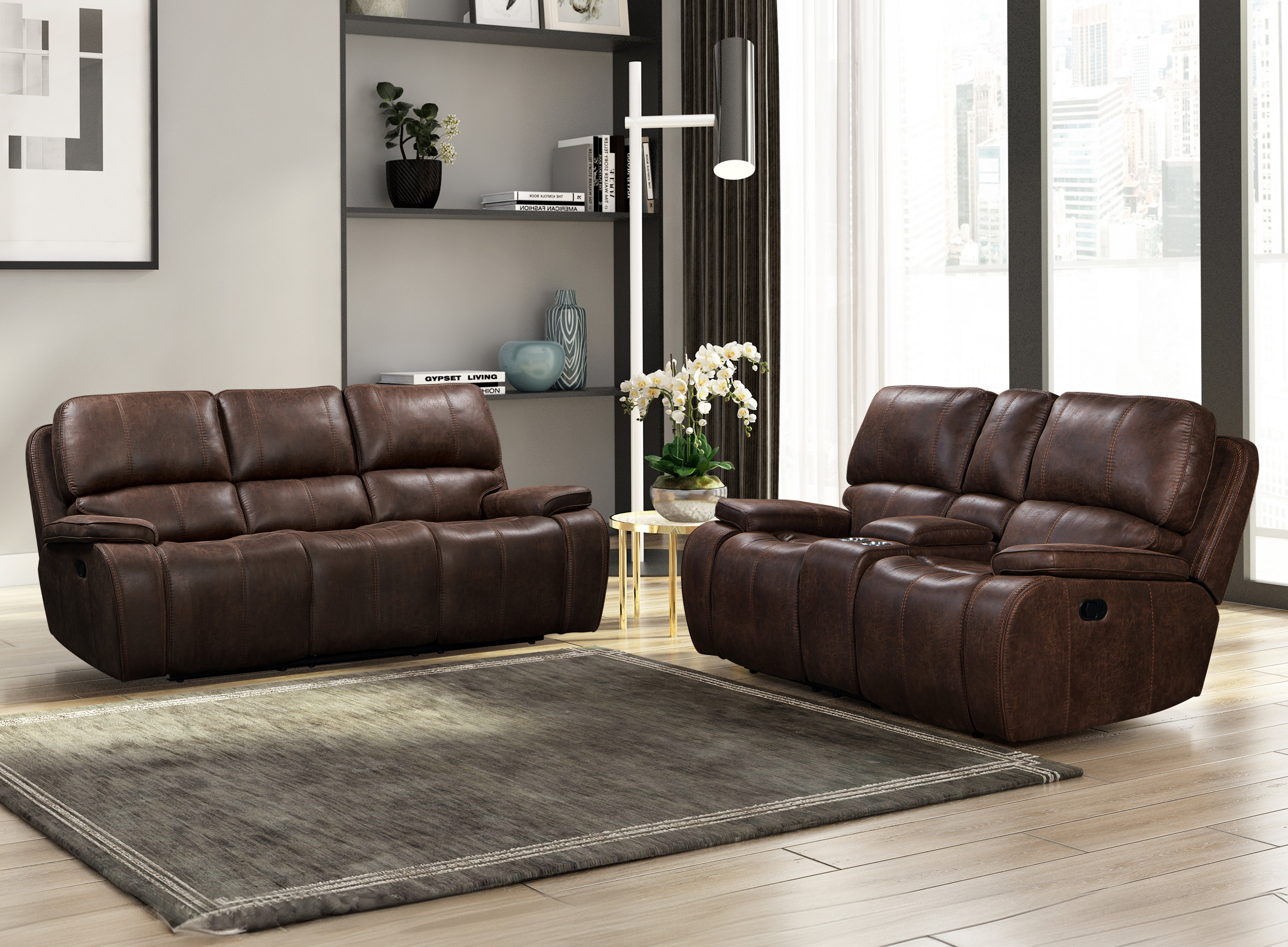 Latitude Run® Sachika 2 Piece Reclining Living Room Set | Wayfair