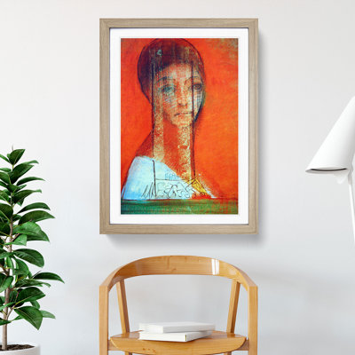 Veiled Woman by Odilon Redon - Picture Frame Painting