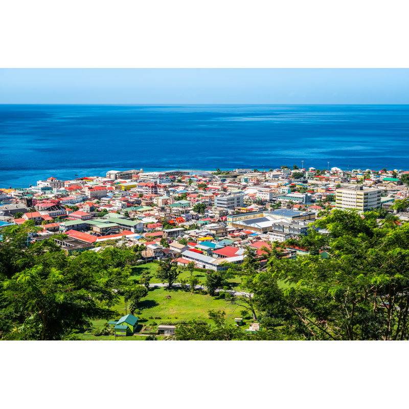 Roseau City, Dominica par Napa74 - Photographie sur toile tendue, L 12 po x H 8 po