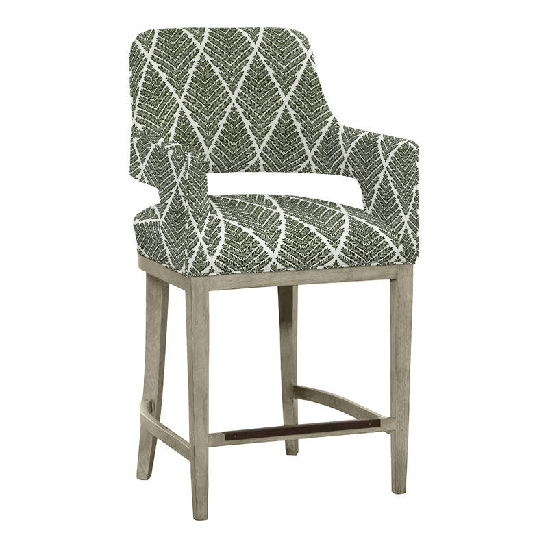 Tabouret de bar et de comptoir Josie, Amande chamois, Perigold Emmeline Ivy