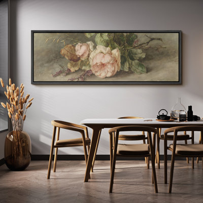 Rustic Floral " Floral Still Life Rose And Wildflower Nature Landscape Rustic Retro Art Decor Extra Large Pictures "