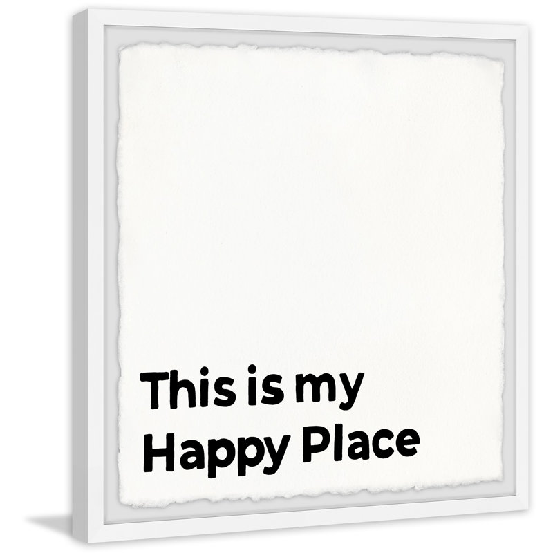 This Is My Happy Place II by Marmont Hill - Single Picture Frame Painting, 30cm H x 30cm W x 3.81cm D