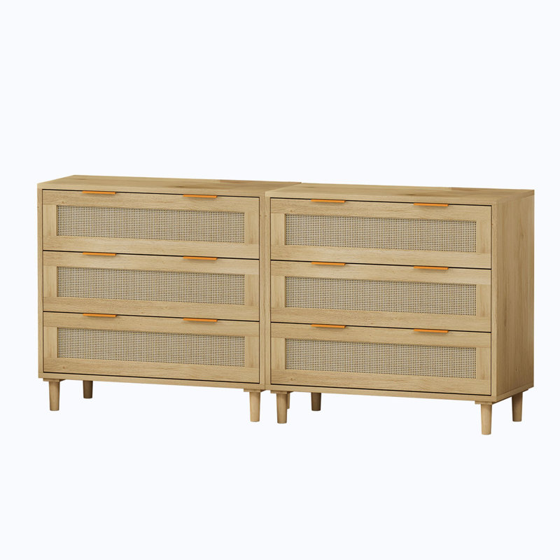 Oak Farmhouse Storage Chest with Extra Deep Drawers