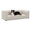 Confortable animal de compagnie surdimensionné pour les chiens de taille moyenne et grande - conception rectangulaire beige moderne, 56,5 po x 26 po x 17 po, conception de stabilité à pattes courtes avec accès facile-802805150