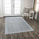 Holland Geometric Handmade Tufted Wool Area Rug in Blue