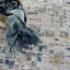 Tapis à motif abstrait bleu / beigeoie-335139411