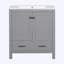 Meuble-lavabo avec lavabo simple, 2 portes et un tiroir-999065065