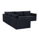 Deirdre 5 - Piece Modular Velvet Reversible Sectional