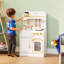 Cuisine de jeu Teamson Kids Versailles en bois avec accessoires, caractéristiques interactives, taille compacte pour tout-petits