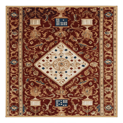 Tapis brun français lavable à la machine