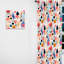 Playing Pattern With Colourful Geometric - Abstract Geometric Room Darkening Curtain - 1 Panels-107595837