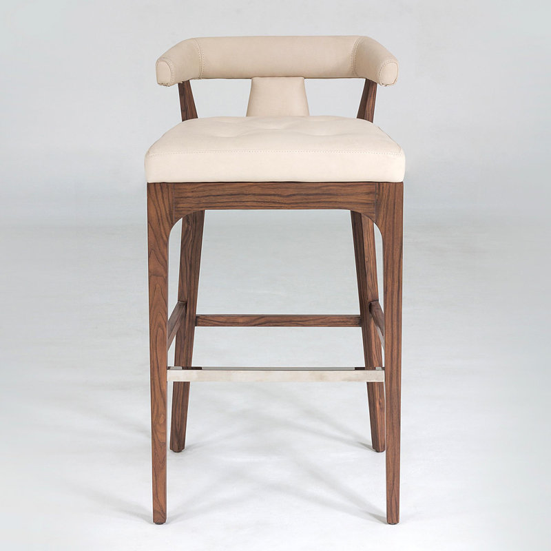 Moderno Stool, Ivory, Bar Stool (31" Seat Height)