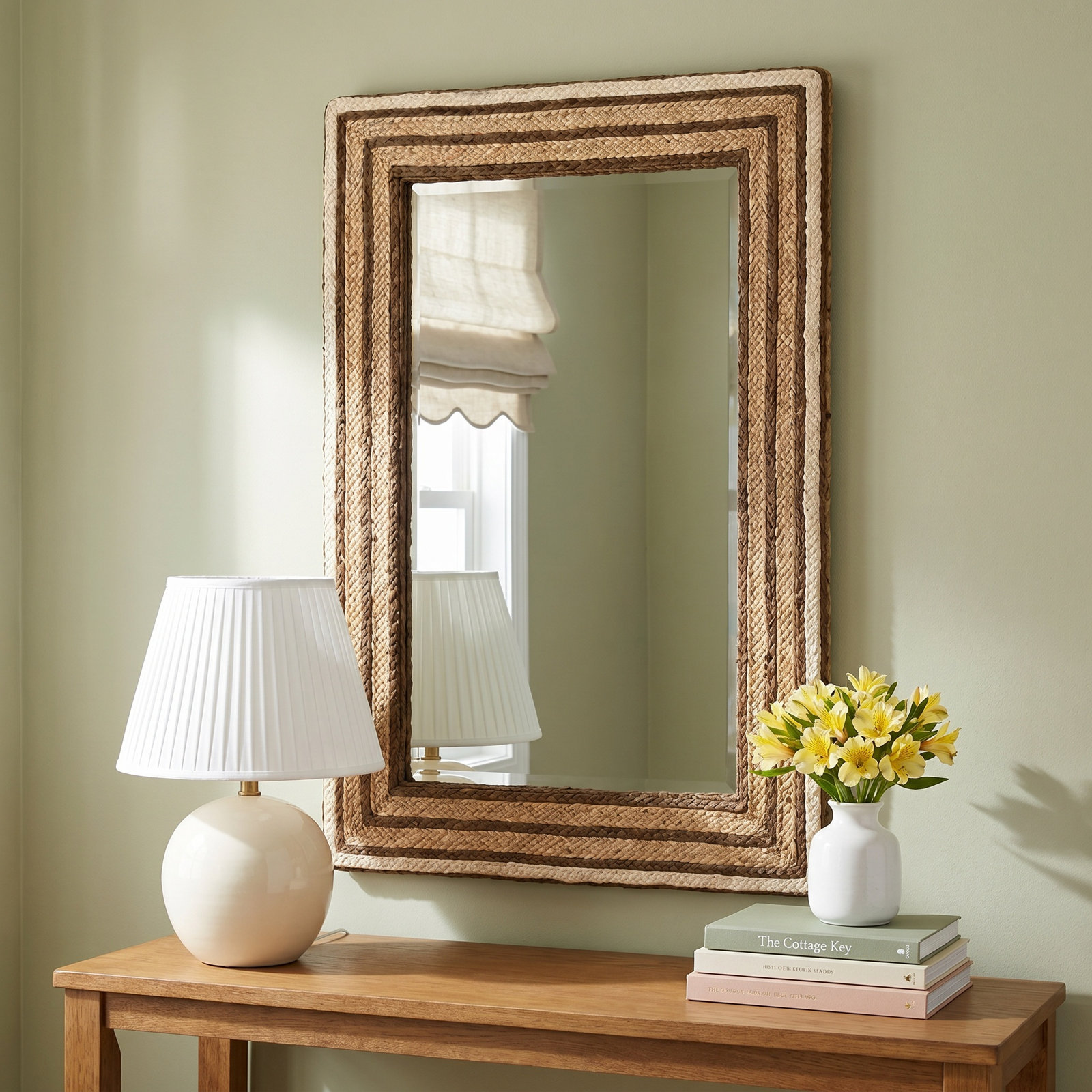 Seagrass Accent Mirror, Rectangle 57.75" x 29.75"