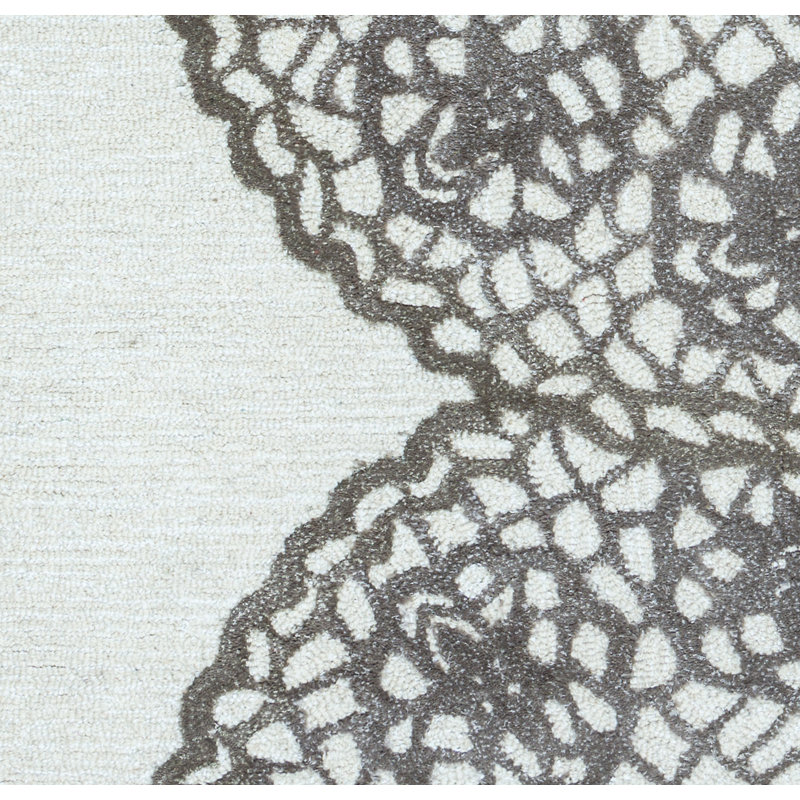 Wool Geometric Indoor Rug, Rectangle 3' x 5'