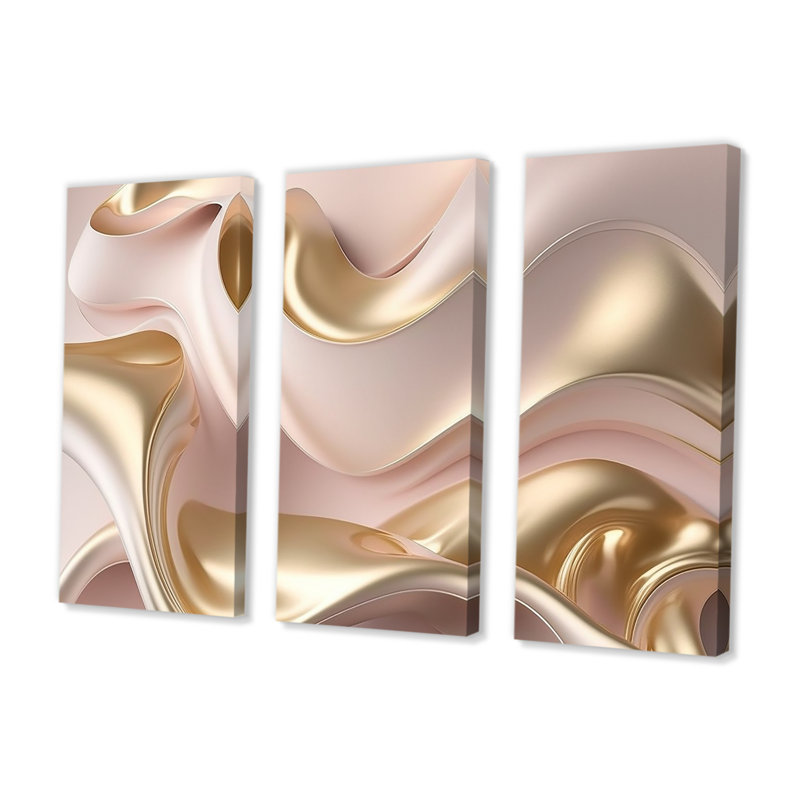 3 - Pieces, 32" H x 48" W, Wrapped Canvas