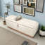 Banquette de rangement rembourrée avec couvercle relevable-1626554414