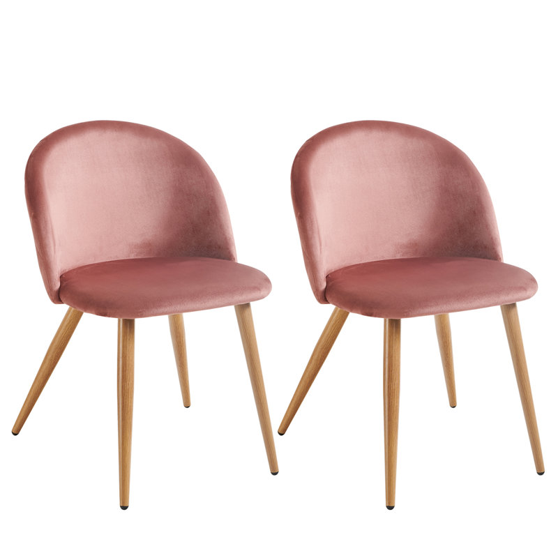 45cm H Velvet Upholstered Accent, Red