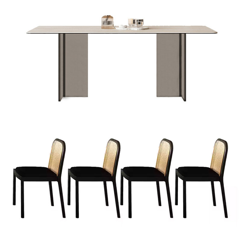 Ensemble de table de salle à manger Vintage, H 29,53 po x L 70,87 po x l 31,5 po