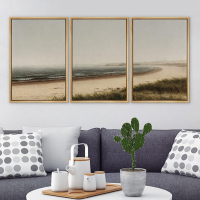 Coastal Beach Misty Beach Horizon 3 pièces