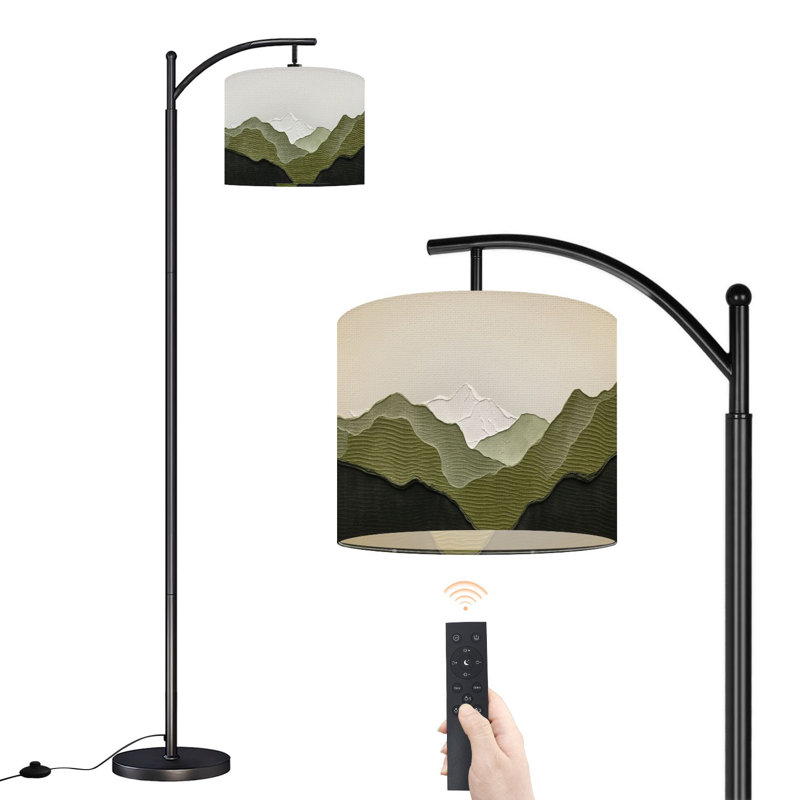 Lampe sur pied avec abat-jour réglable Arc