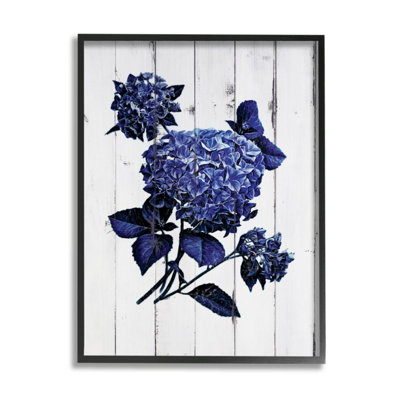 Charmant hortensia bleu délavé - reproduction d'art