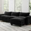 Canapé modulaire de luxe avec canapé et repose-pieds Modern Modern Furniture-1929304035