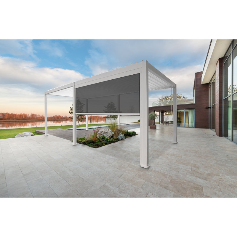 Basmah Privacy Screen, 236.5 x 279.1cm, White