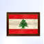 Drapeau libanais-impression d’art graphique sur toile encadrée-41273842-41926086