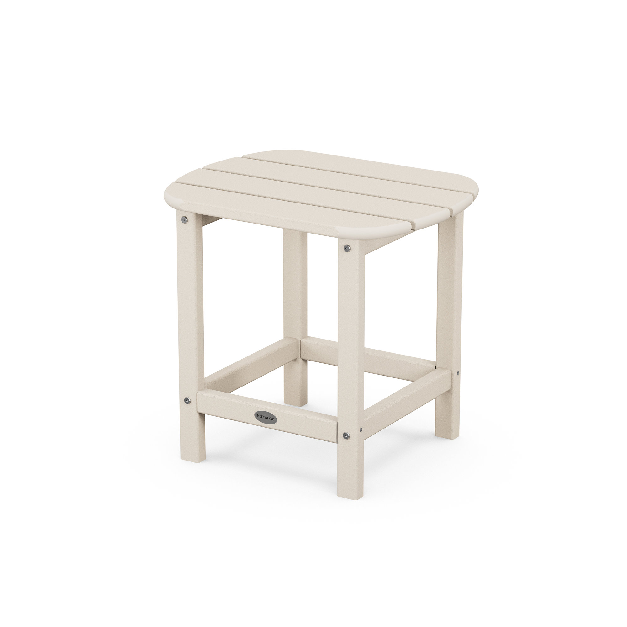 POLYWOOD South Beach 18" Side Table, Sand