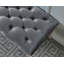 Garniture cloutée en tissu capitonné Decor Maxem, gris