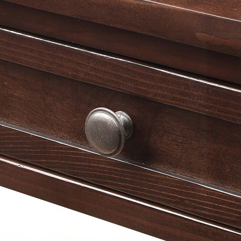 Console Farmhouse avec 4 tiroirs et tablette de rangement