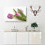 Lilac Tulip Flowers Painting - Wrapped Canvas-56658070