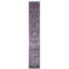 Hand Knotted Wool Area Rug in Gray And Purple