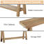 Console de table d'entrée à 2 niveaux Dacosta