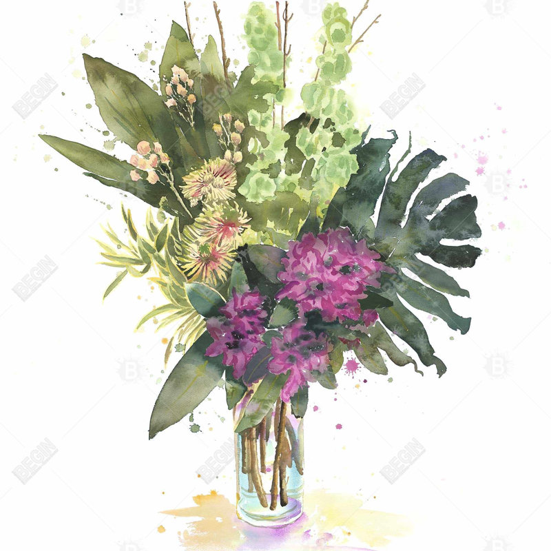 «Tropical Flower Assemblage»
