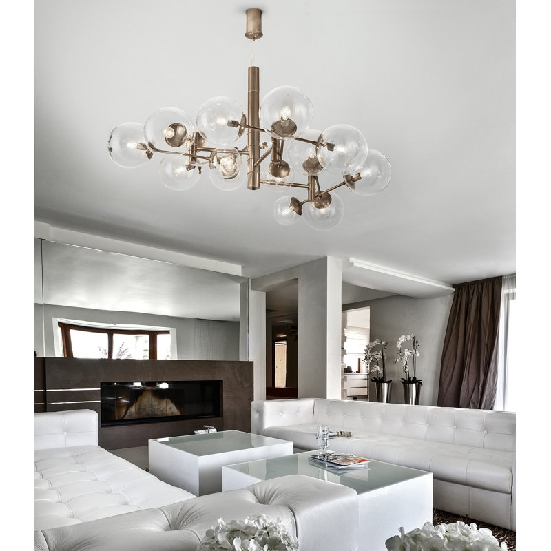Global 16 - Light Chandelier, Bronze