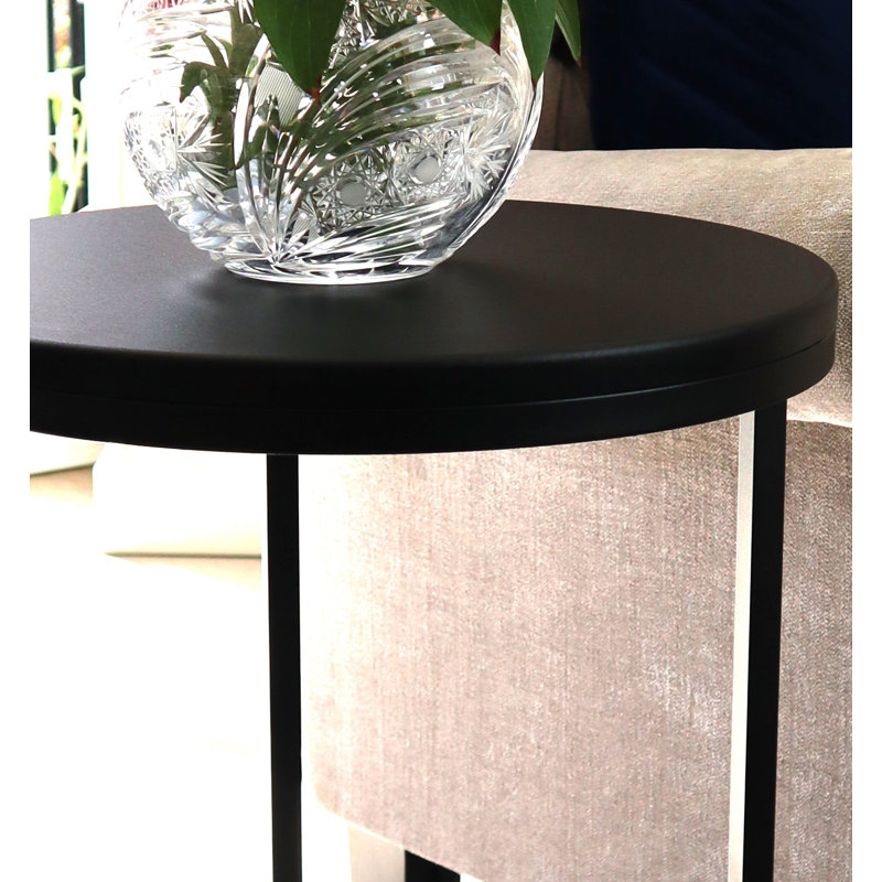 Lafayette C Table End Table, Matte Black
