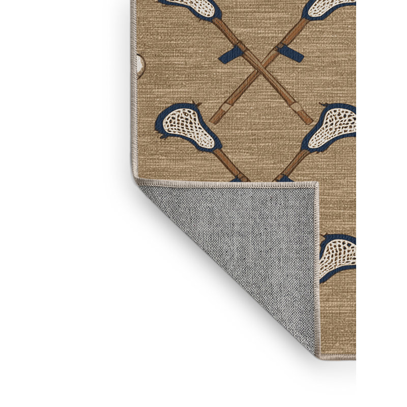  Tapis lavable Lacrosse Sports, Carré 5 pi