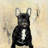 French bulldog - 32"x32" art on canvas