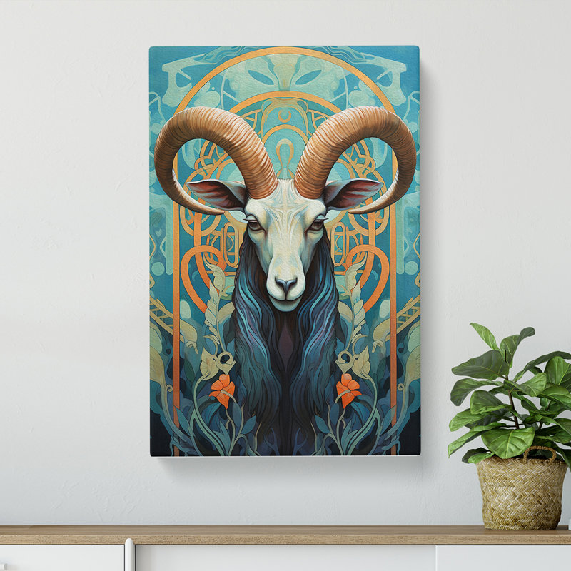 Goat - Wrapped Canvas, 50cm H x 35cm W x 3cm D