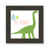 Black Woodgrain Flat Framed