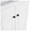 Meuble-lavabo autoportant 24 po avec portes à fermeture douce, base de rangement en contreplaqué blanc