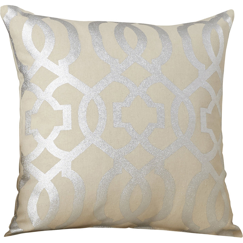  Throw Pillow, Silver