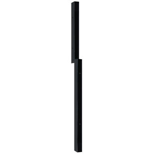 16" Galvanized Steel Fence Extension Leg, Black