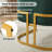 Upholstered Barrel Chair With Metal Base-1938293050