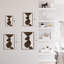 Abstrait, formes, minimaliste moderne, abstrait, décoration murale, décoration suspendue, décoration murale en métal-124839587-124839590